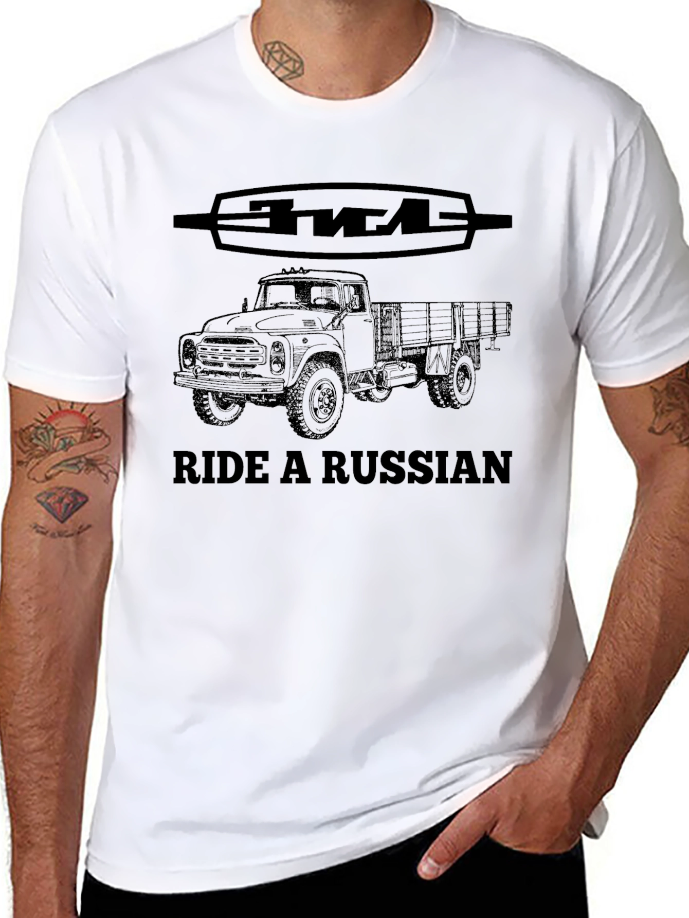 Ride a Russian Truck T-Shirt - Classic Soviet Style
