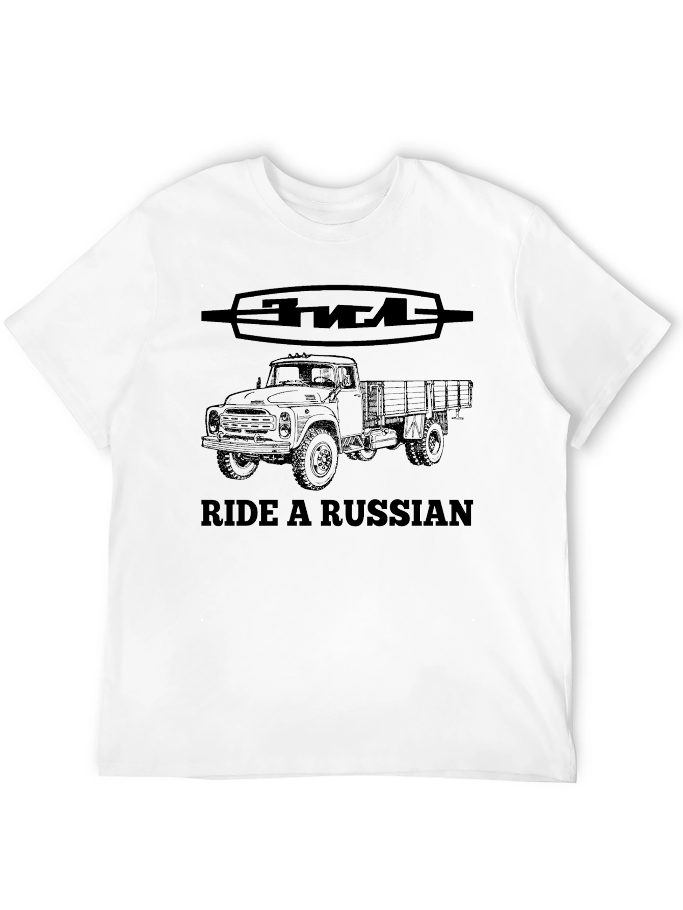 Ride a Russian Truck T-Shirt - Classic Soviet Style