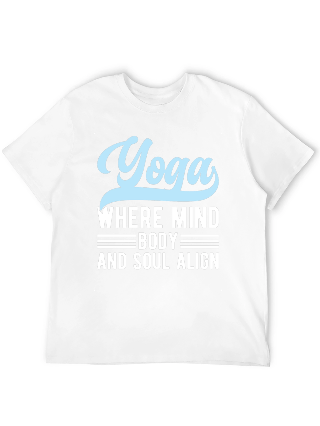 Yoga Mind Body Soul Black Graphic T-Shirt