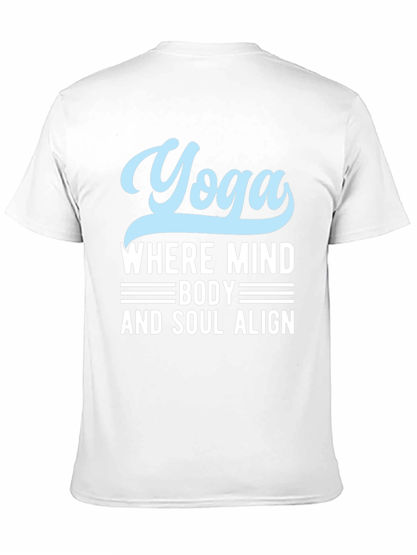 Yoga Mind Body Soul Black Graphic T-Shirt