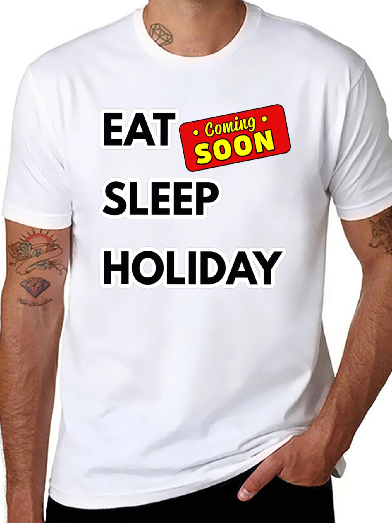 Eat Sleep Holiday Coming Soon T-Shirt