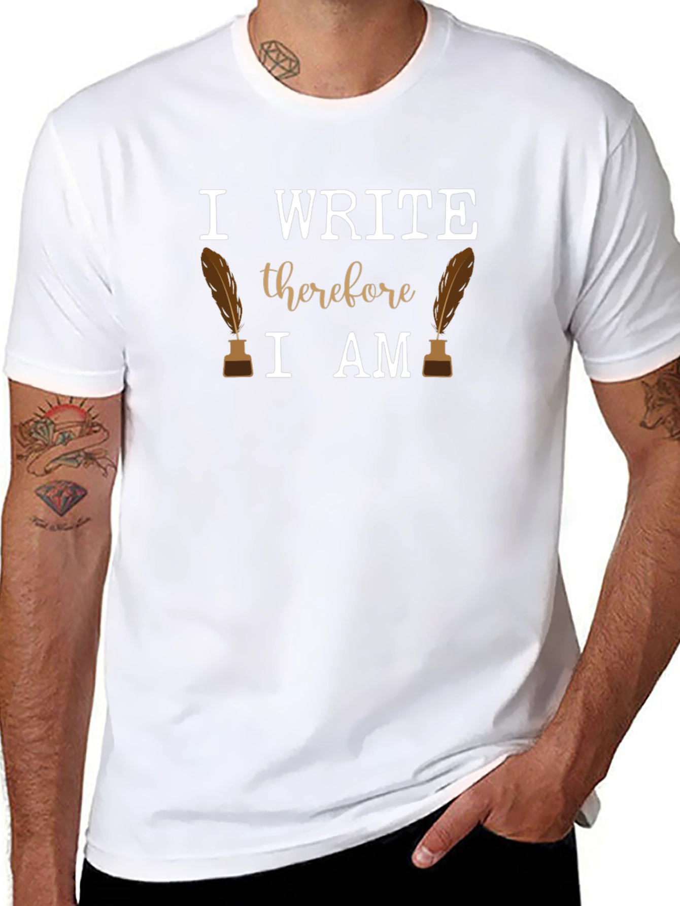 I Write Therefore I Am T-Shirt