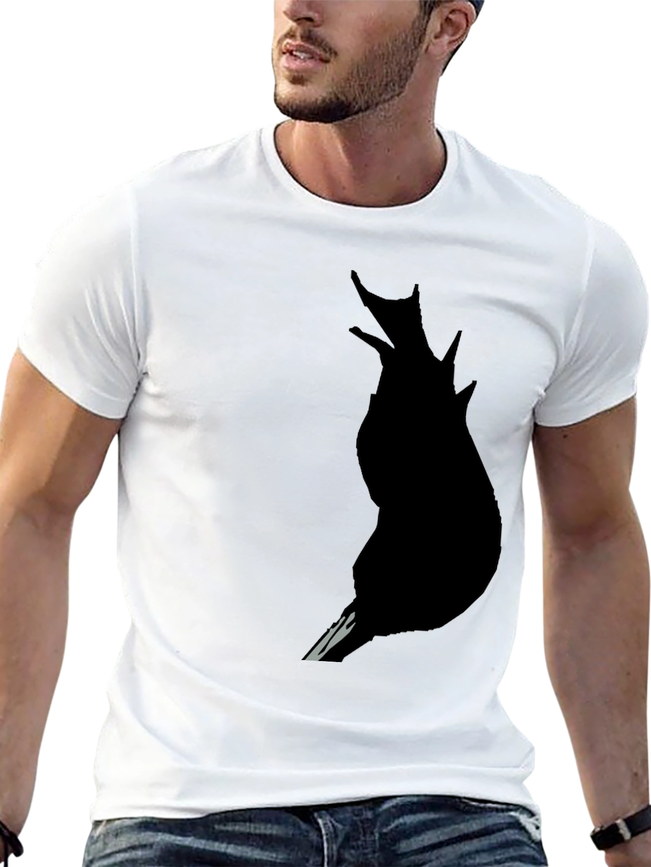 Raven Silhouette Black T-Shirt - Mens Graphic Tee