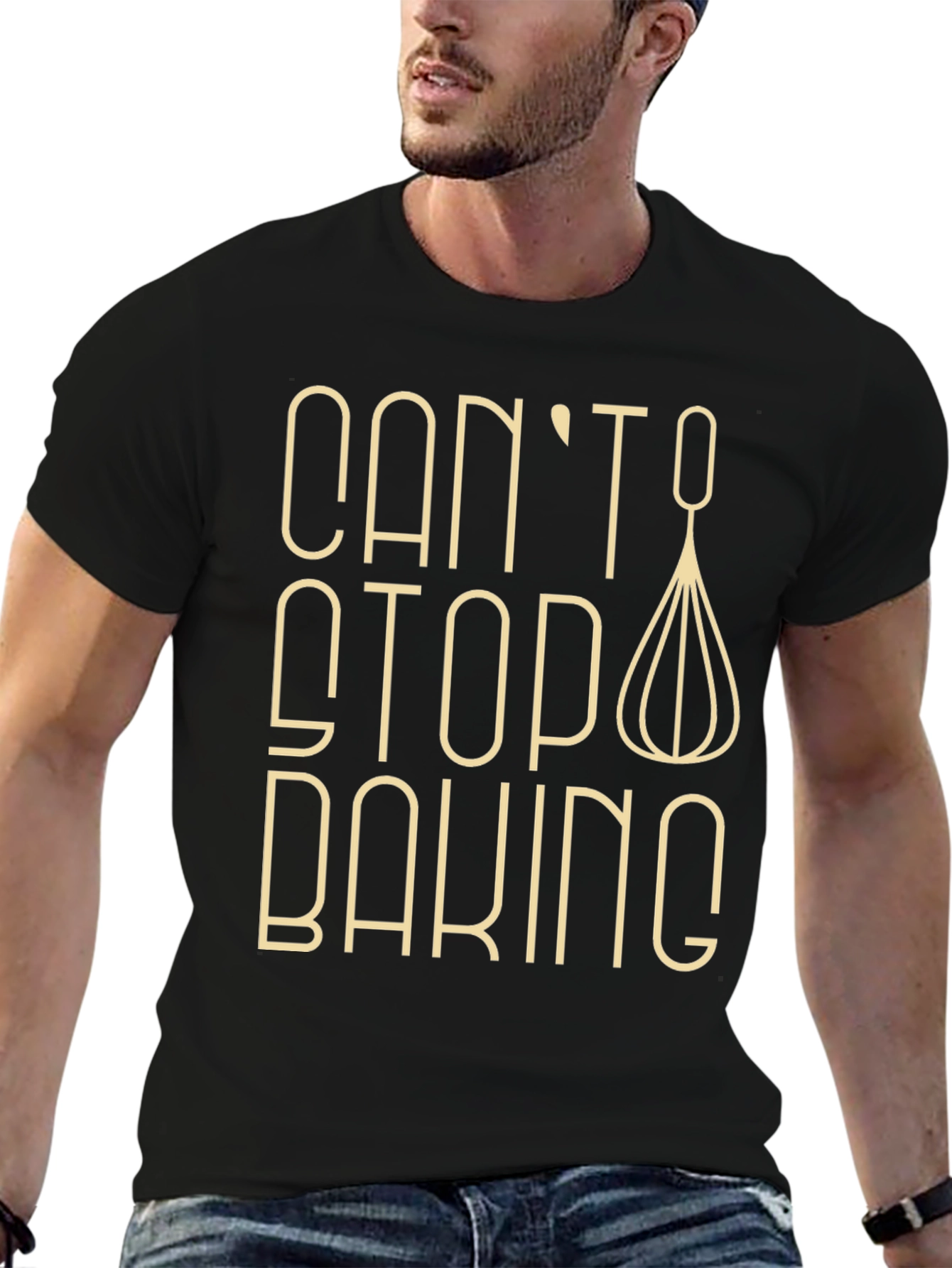Cant Stop Baking T-Shirt - Whisk Design