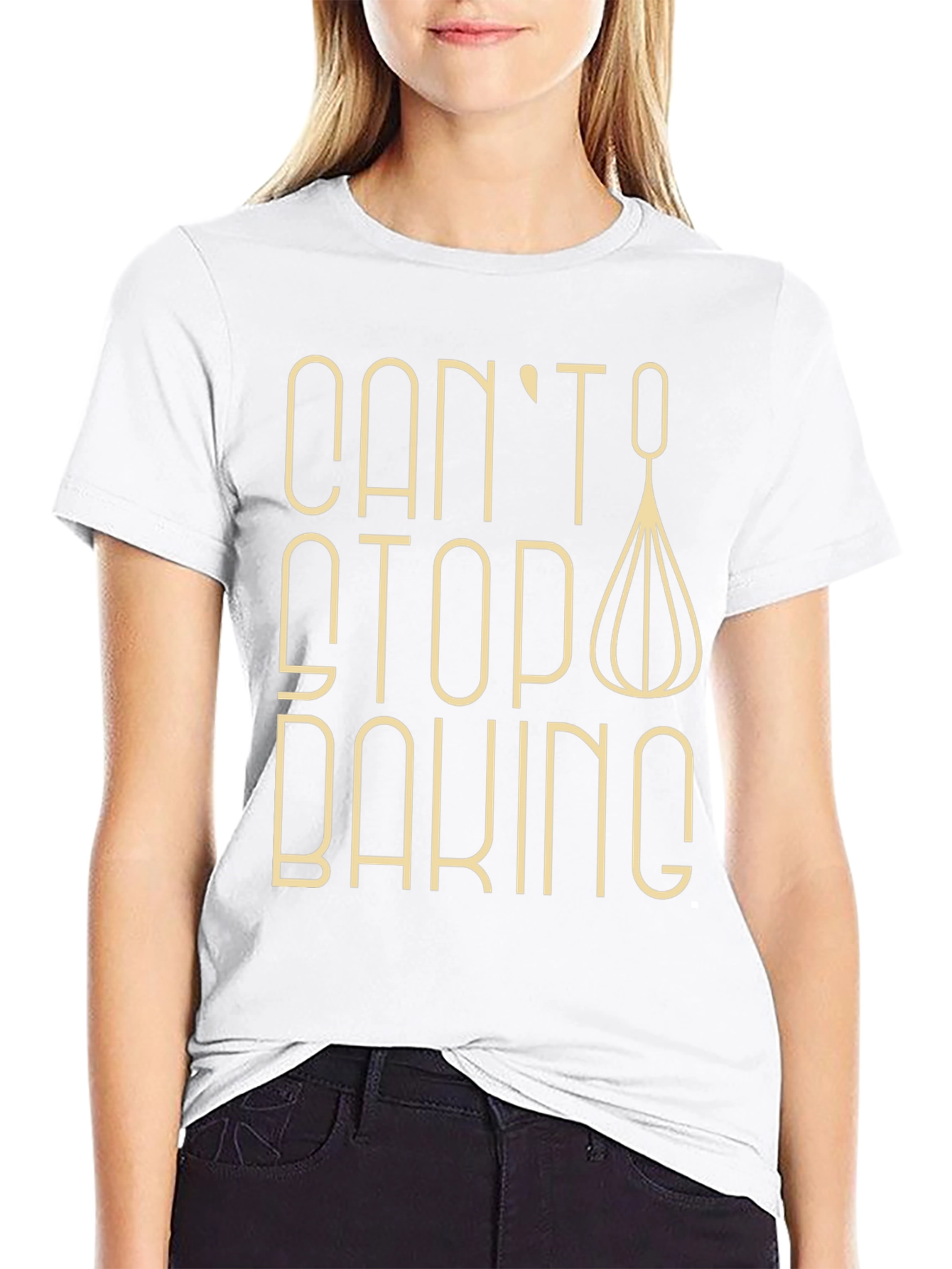 Cant Stop Baking T-Shirt - Whisk Design