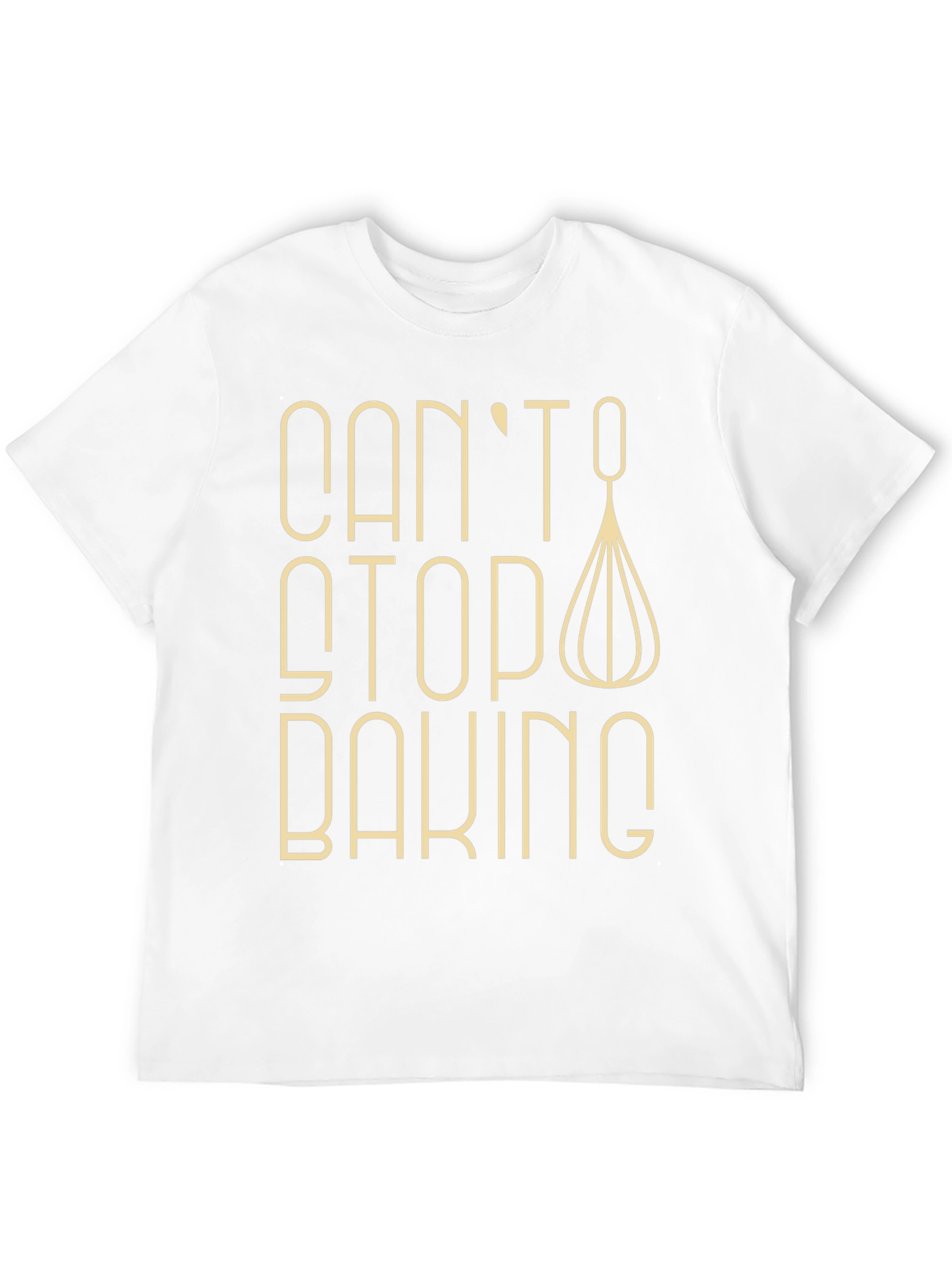 Cant Stop Baking T-Shirt - Whisk Design
