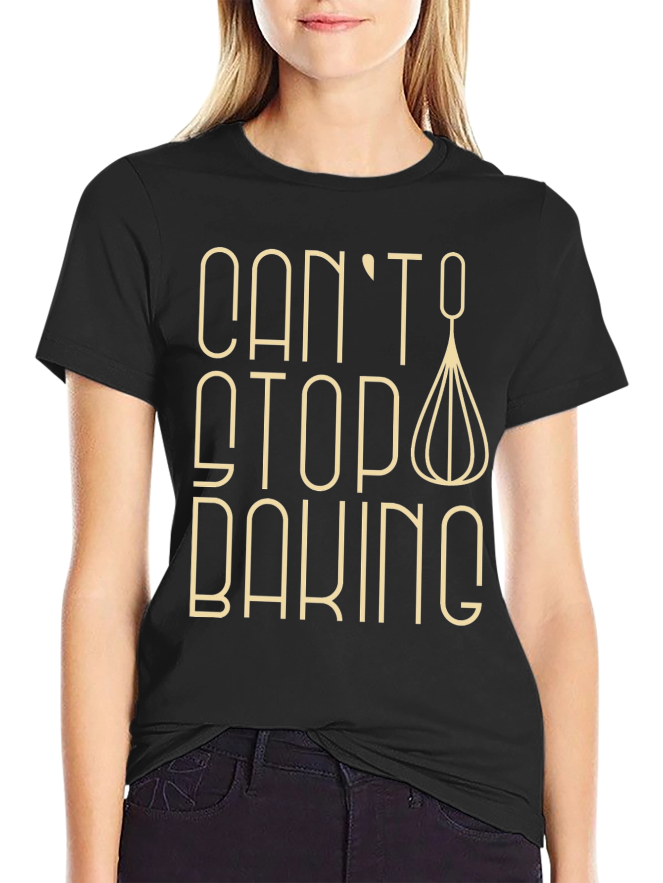 Cant Stop Baking T-Shirt - Whisk Design