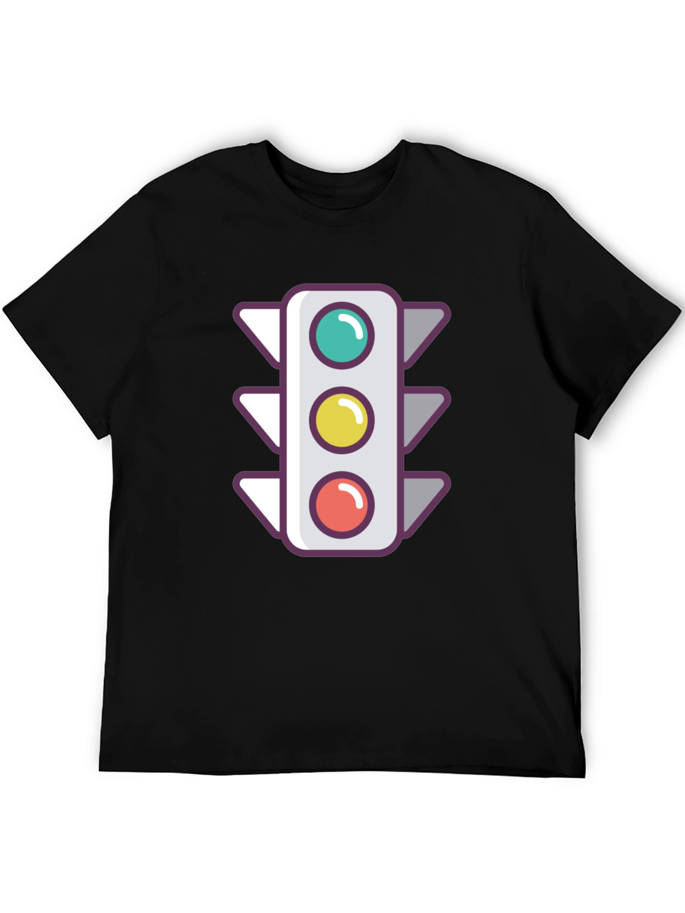 Traffic Light Graphic Tee - Street Style Shirt