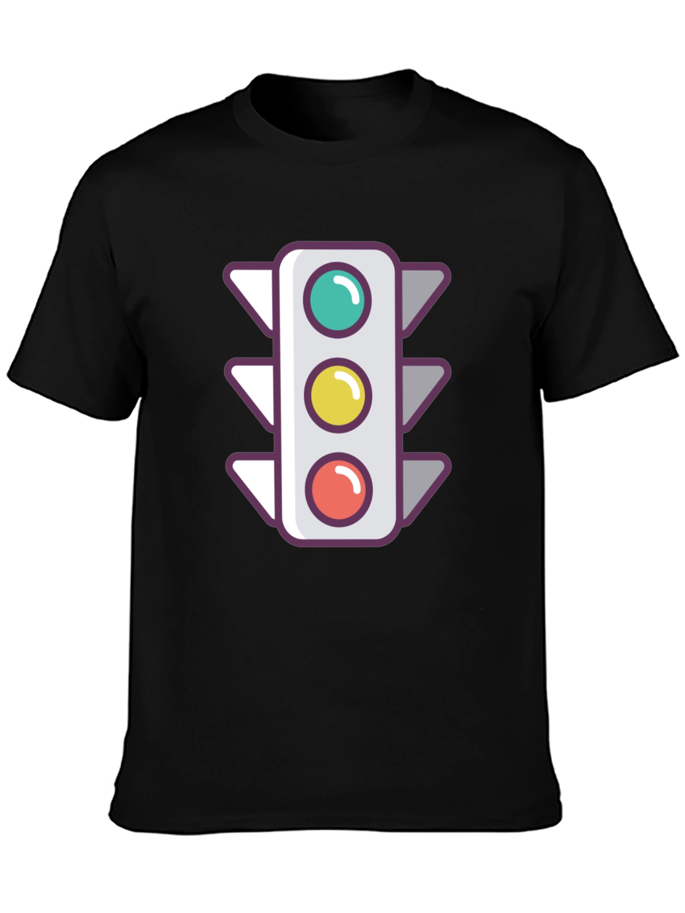Traffic Light Graphic Tee - Street Style Shirt
