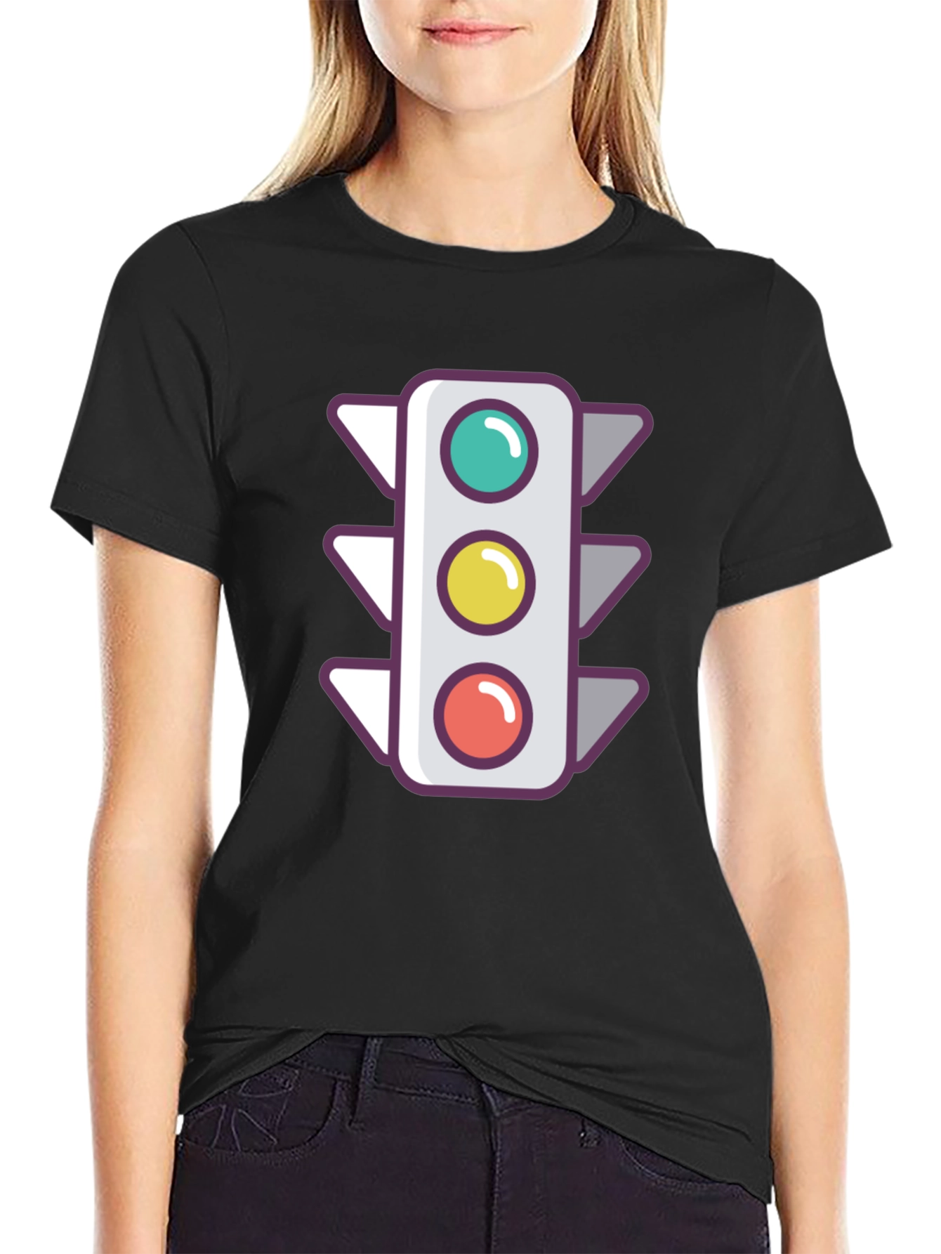 Traffic Light Graphic Tee - Street Style Shirt