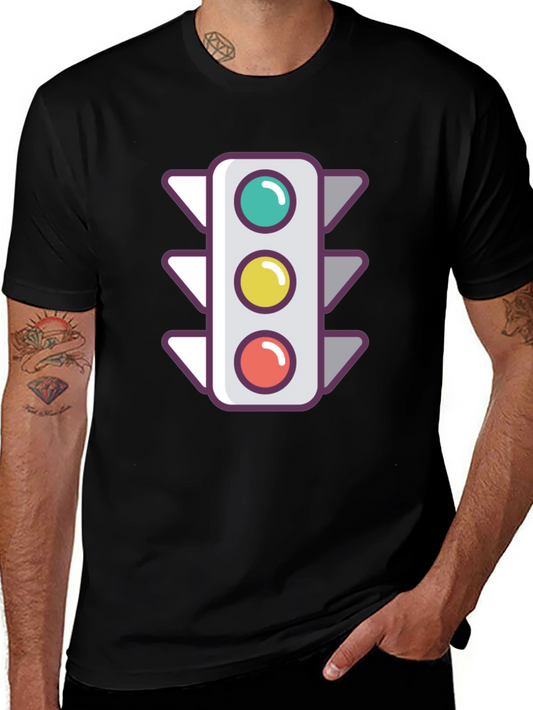 Traffic Light Graphic Tee - Street Style Shirt