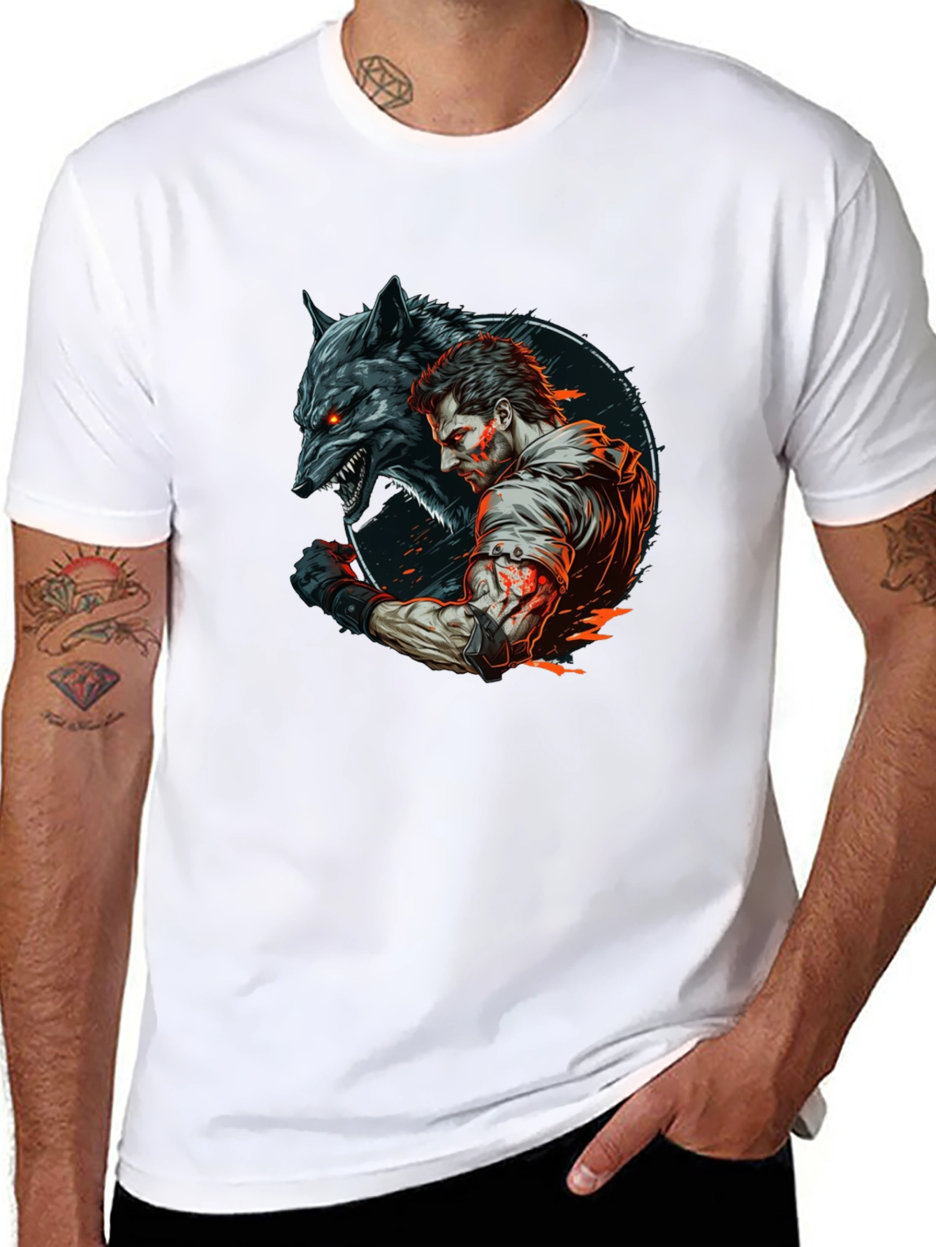 Werewolf Graphic Black Tee