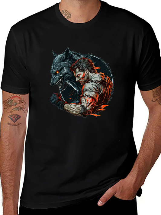 Werewolf Graphic Black Tee