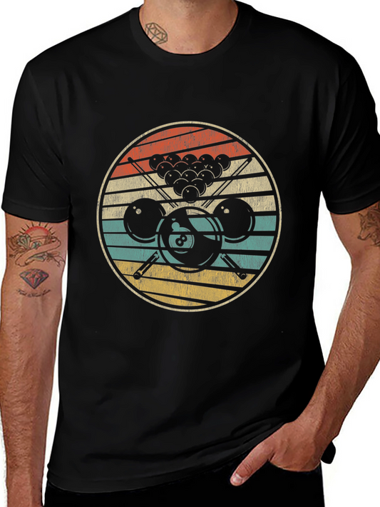 Vintage Billiards T-Shirt Retro Pool Player Tee