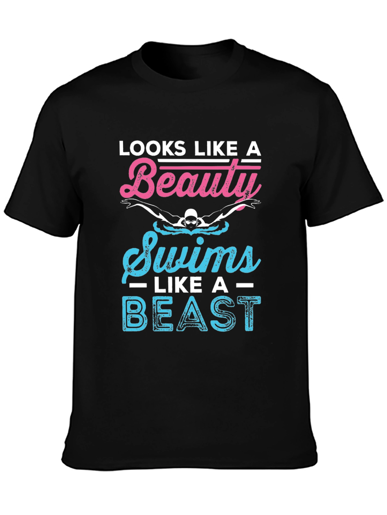 Beauty & Beast Swimmer Graphic T-Shirt