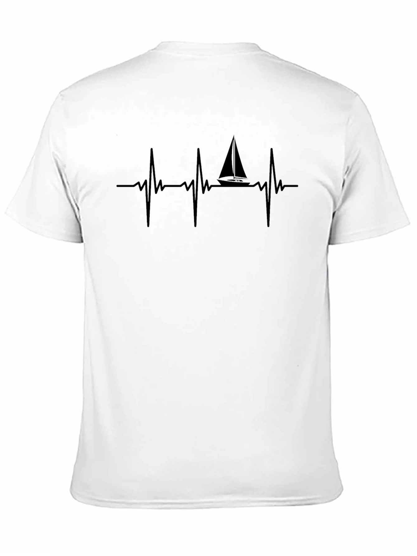Sailboat Heartbeat Graphic T-Shirt