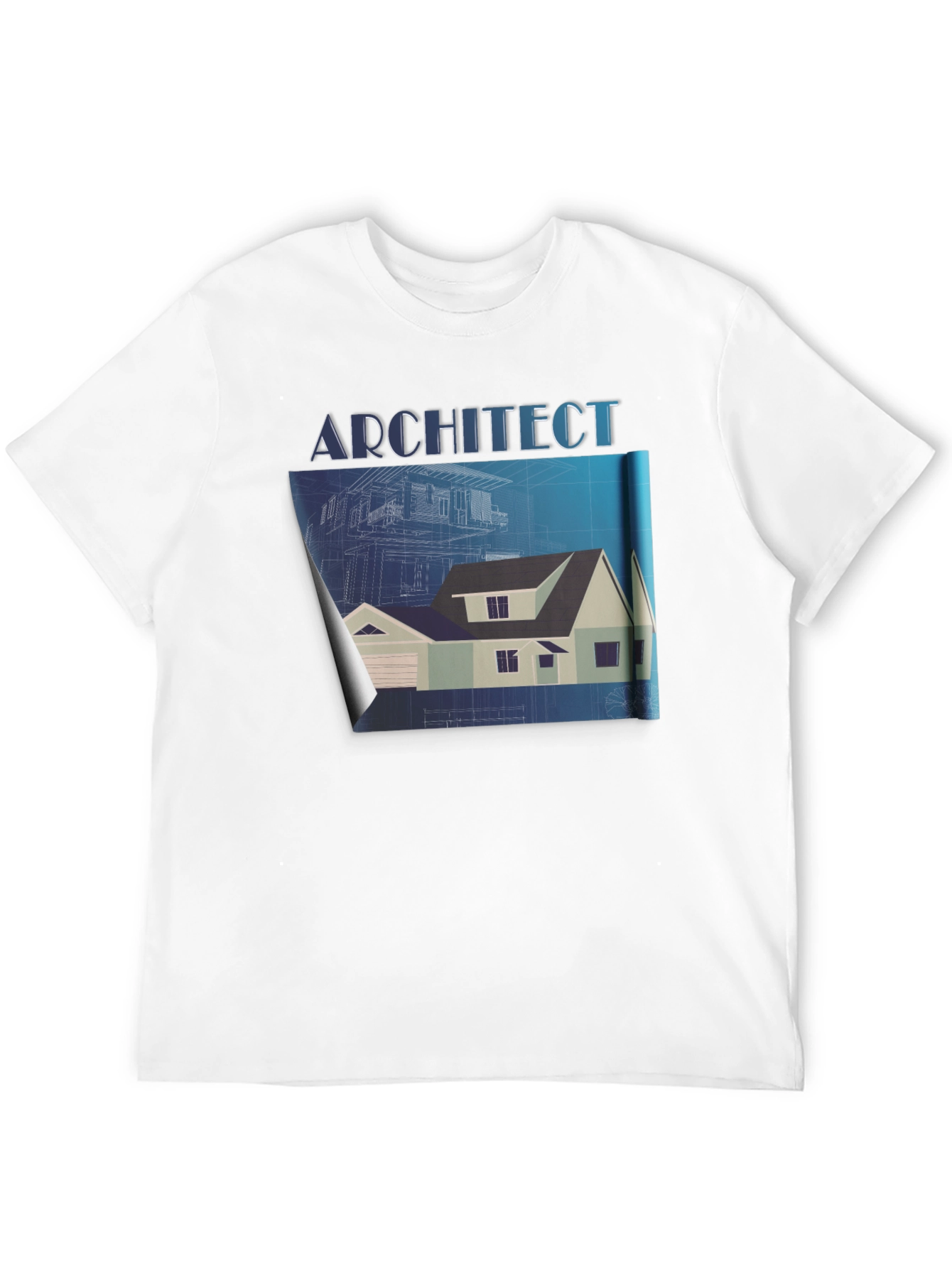 Architect Blueprint T-Shirt - Black Graphic Tee