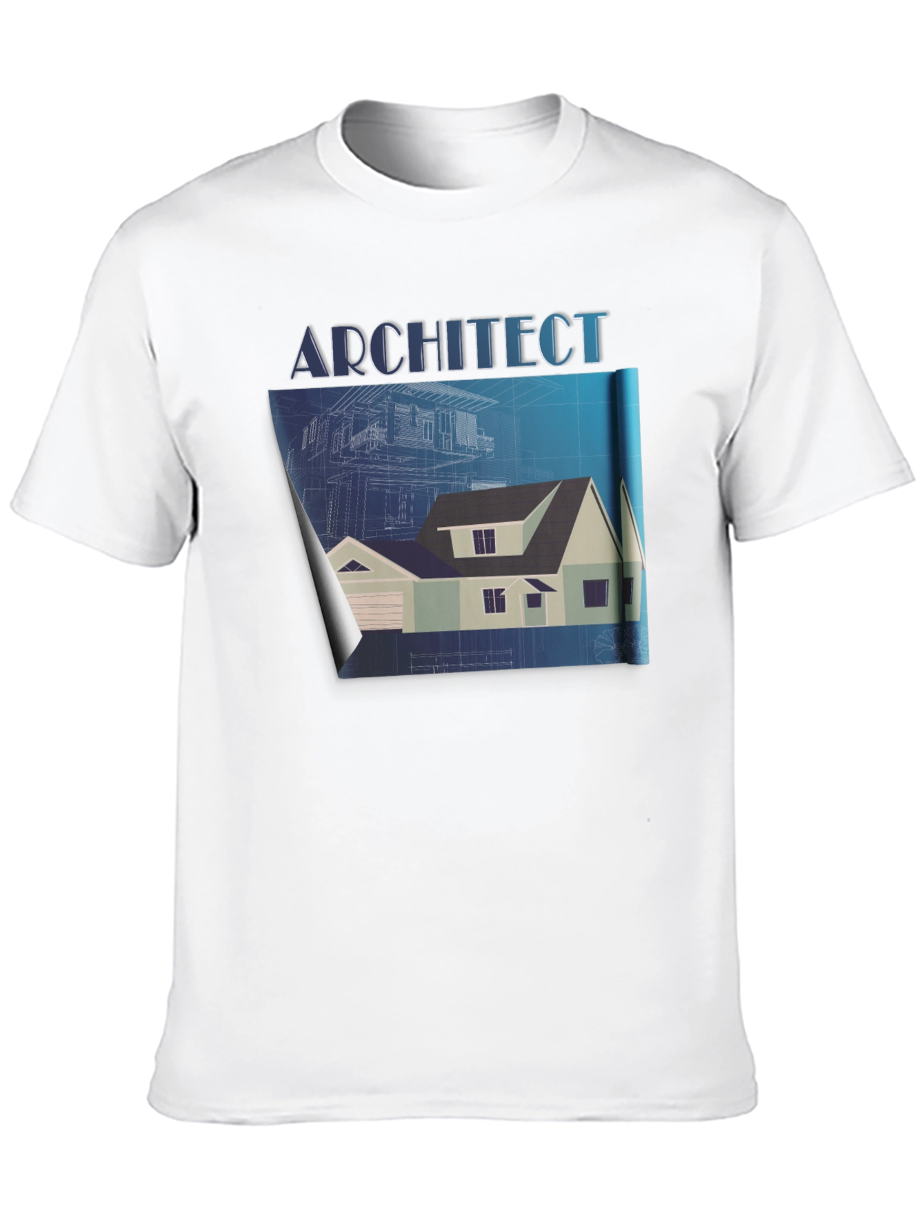 Architect Blueprint T-Shirt - Black Graphic Tee