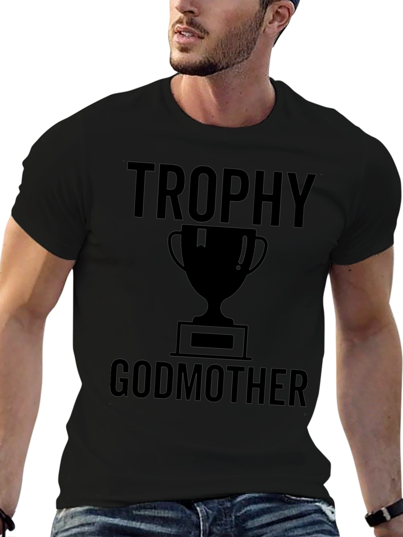 Trophy Godmother Graphic T-Shirt - Black