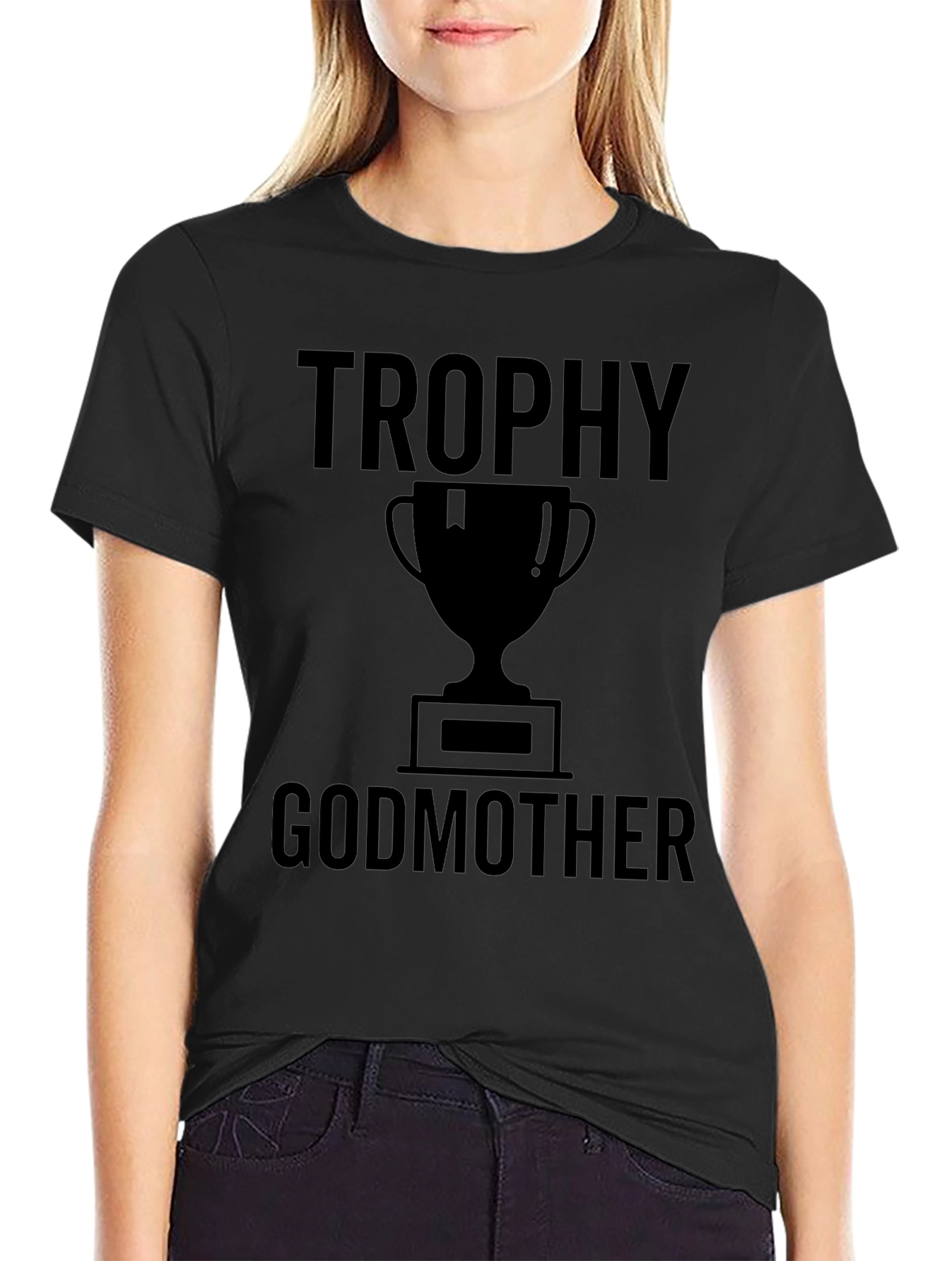 Trophy Godmother Graphic T-Shirt - Black