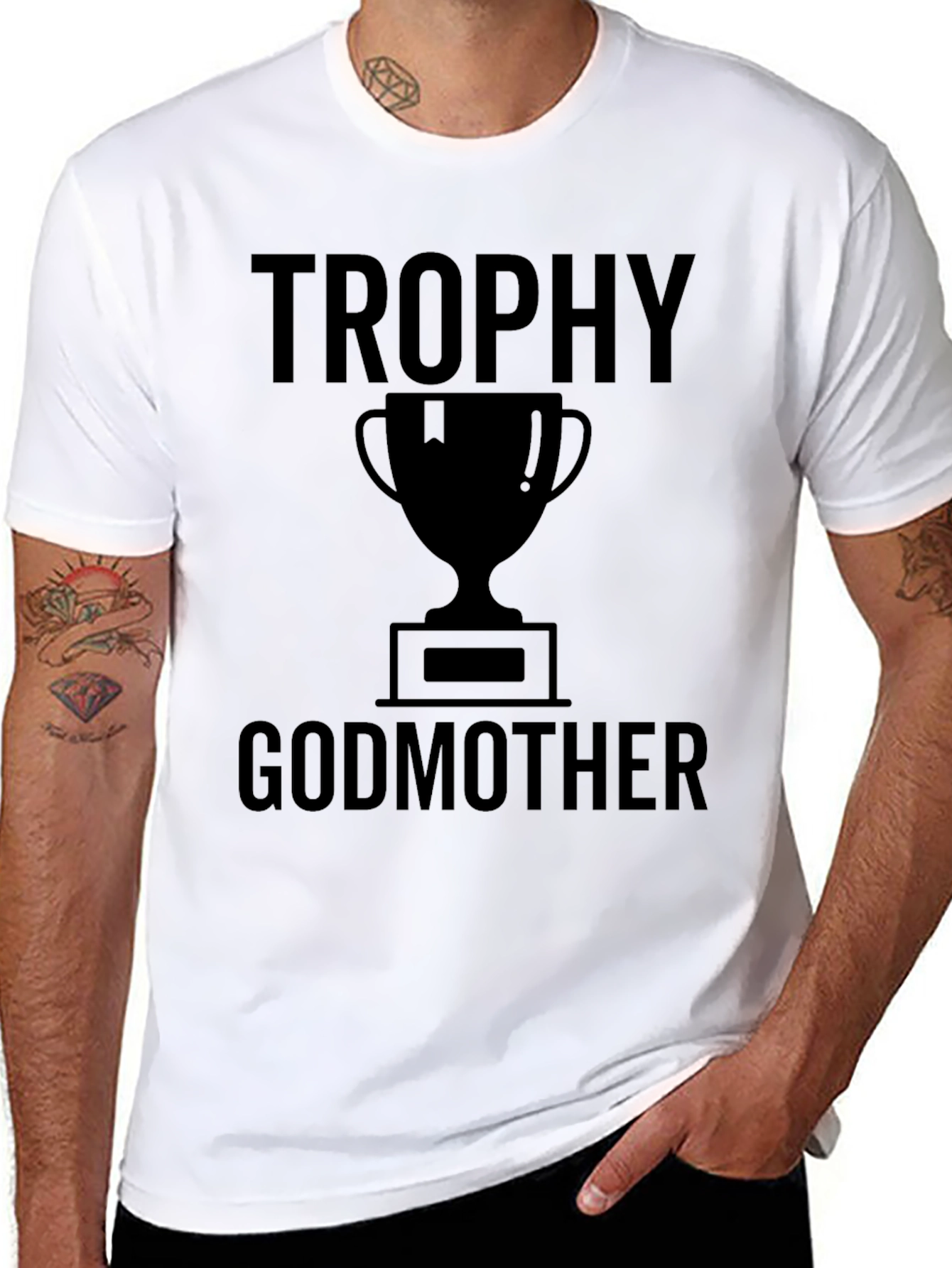 Trophy Godmother Graphic T-Shirt - Black