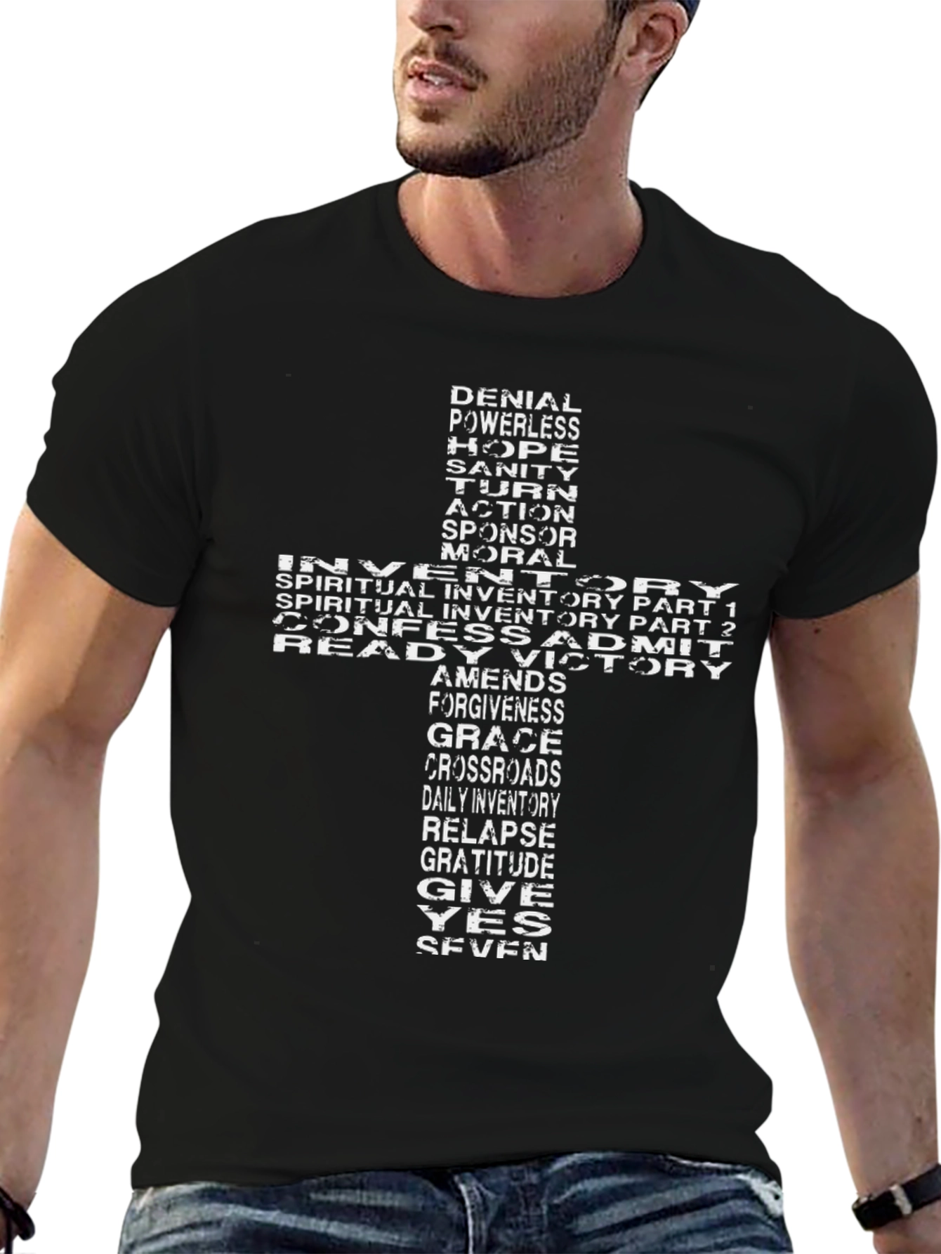 Recovery Steps Cross Graphic T-Shirt