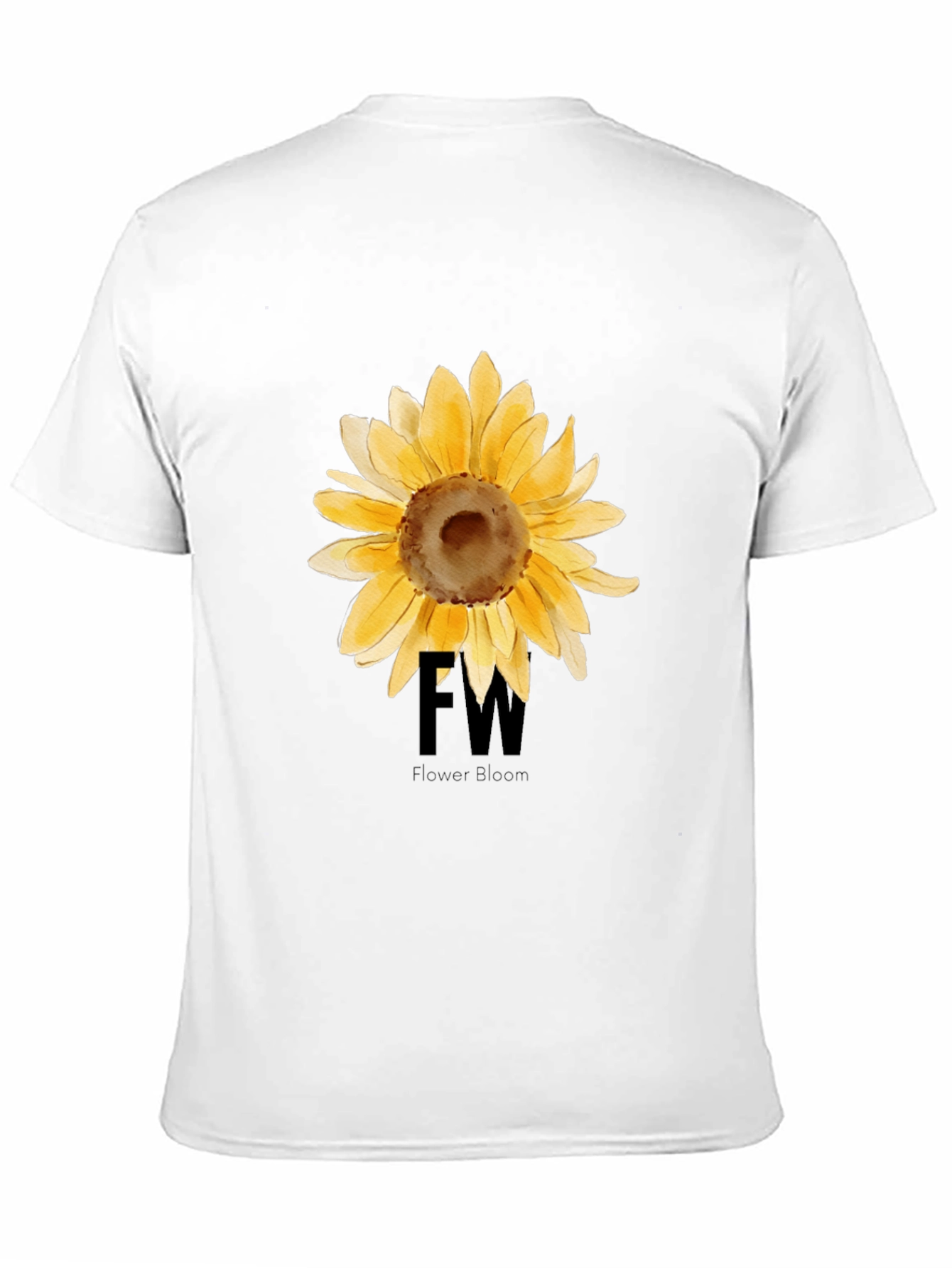 Sunflower Graphic Black T-Shirt