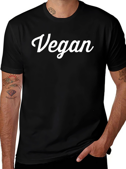 Vegan Statement T-Shirt - Bold White Print