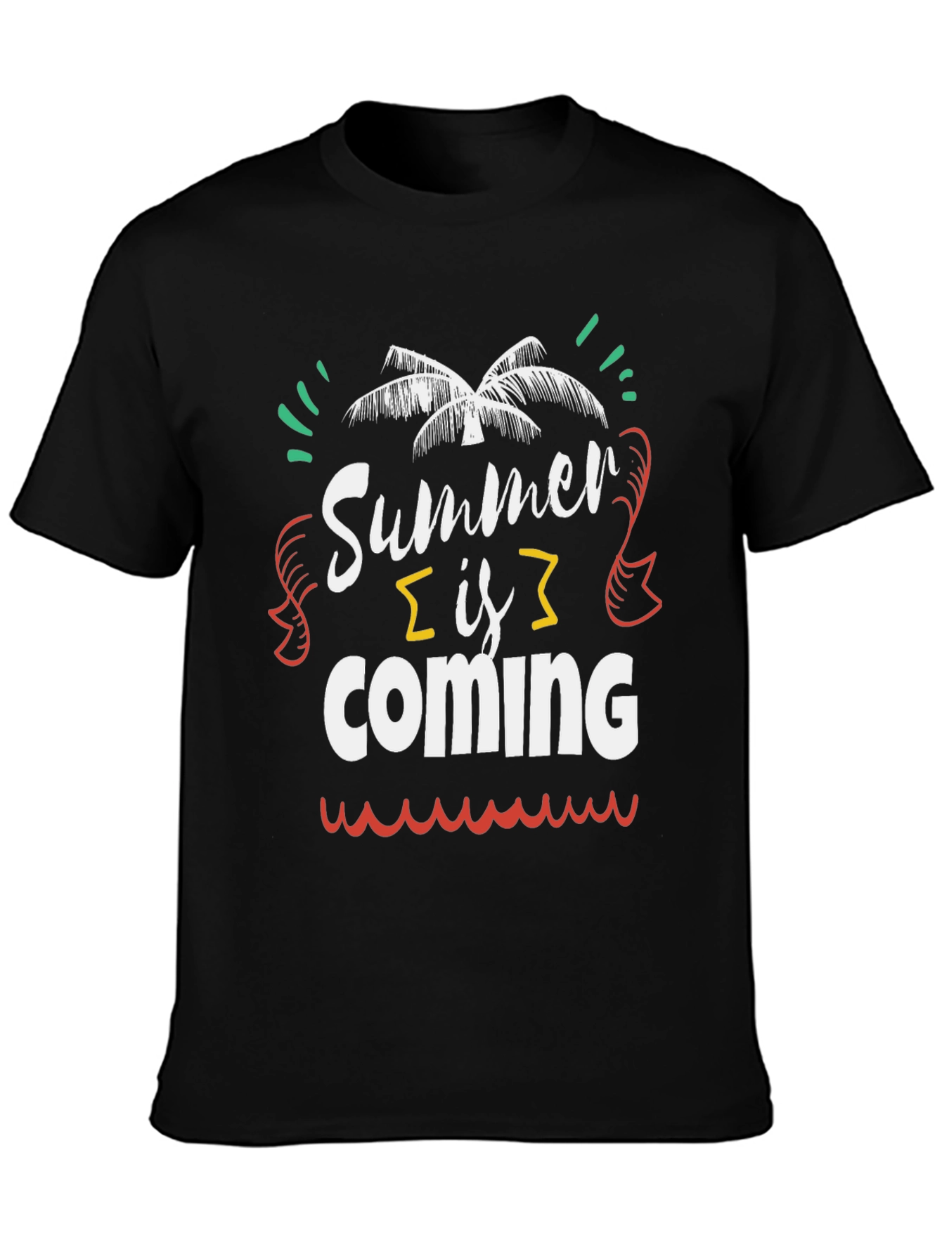Summer is Coming Black Graphic Tee