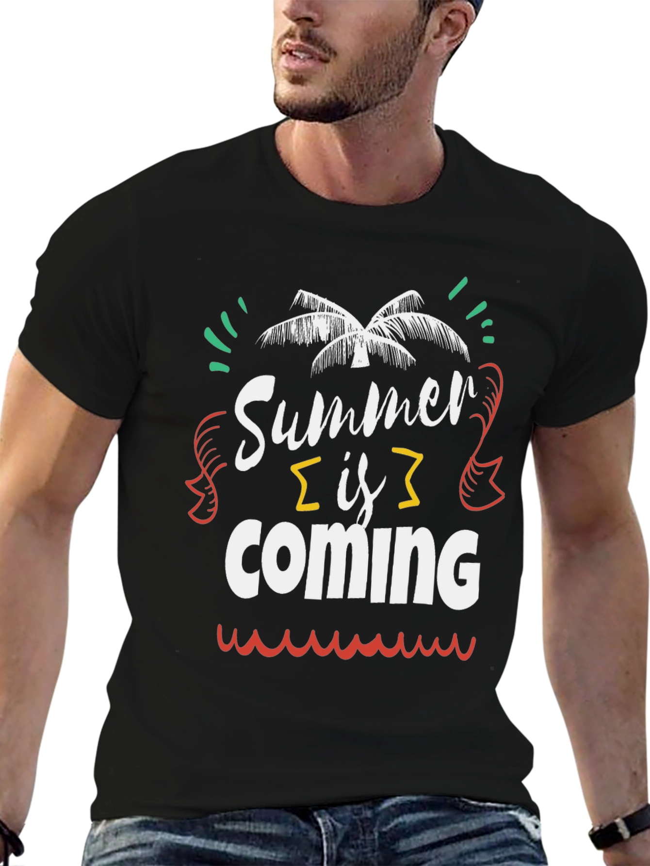 Summer is Coming Black Graphic Tee