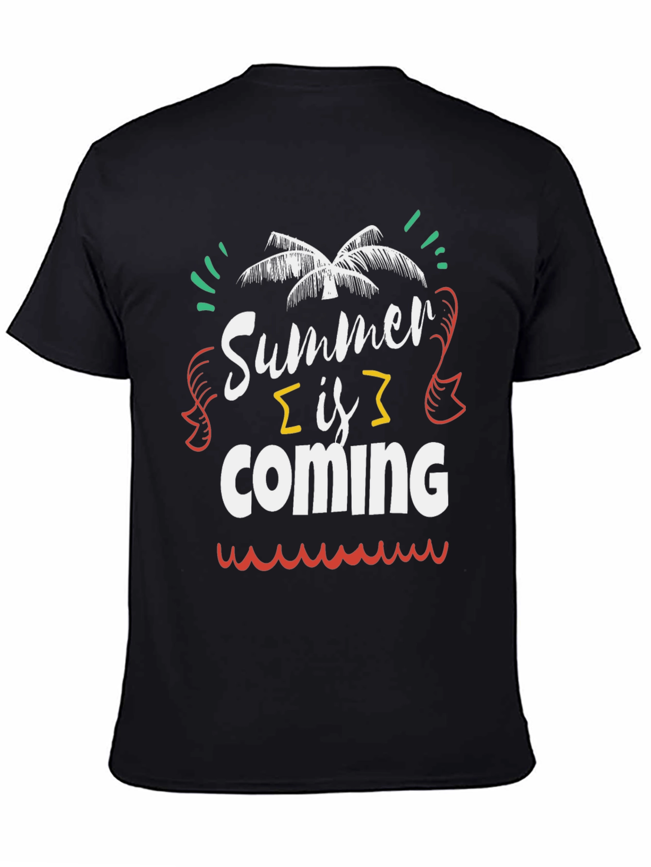 Summer is Coming Black Graphic Tee