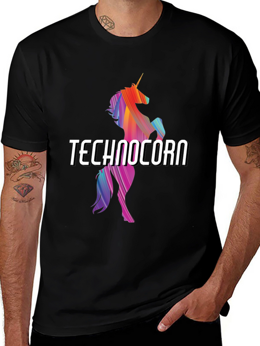 Technocorn T-Shirt - Rainbow Unicorn Design