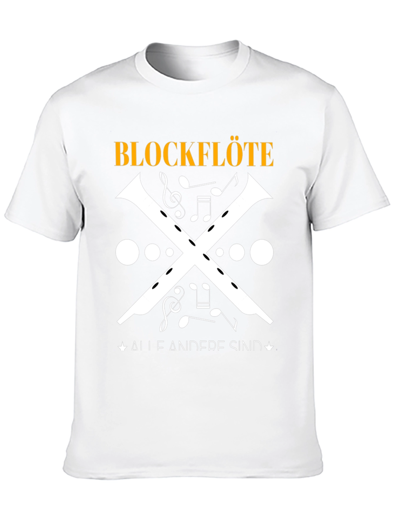 Blockflöte Music T-Shirt - Unique Musical Instrument Design