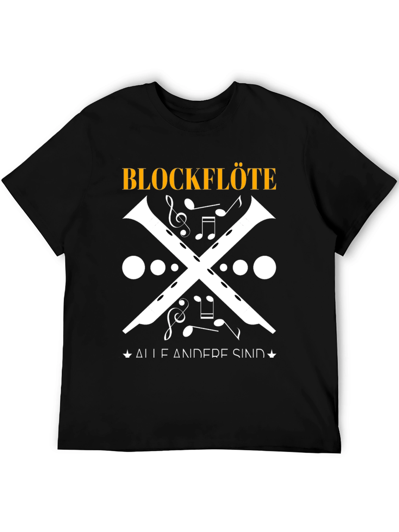 Blockflöte Music T-Shirt - Unique Musical Instrument Design