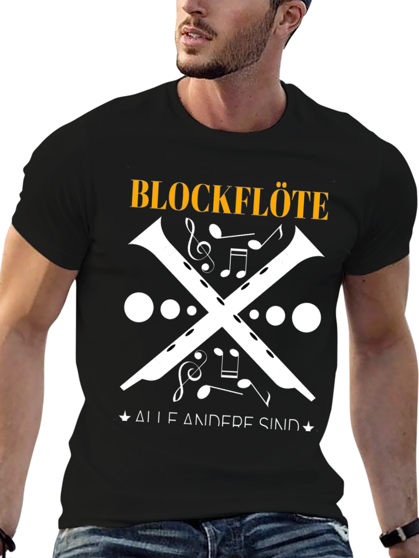 Blockflöte Music T-Shirt - Unique Musical Instrument Design