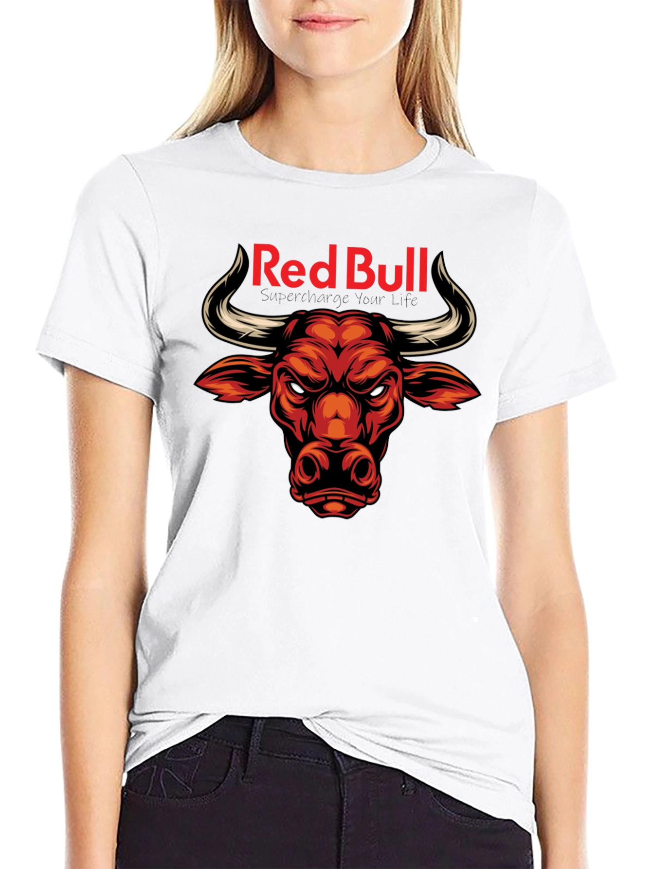 Red Bull Bull T-Shirt - Black Graphic Tee