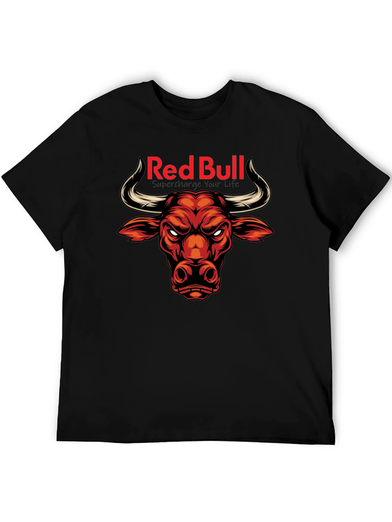Red Bull Bull T-Shirt - Black Graphic Tee