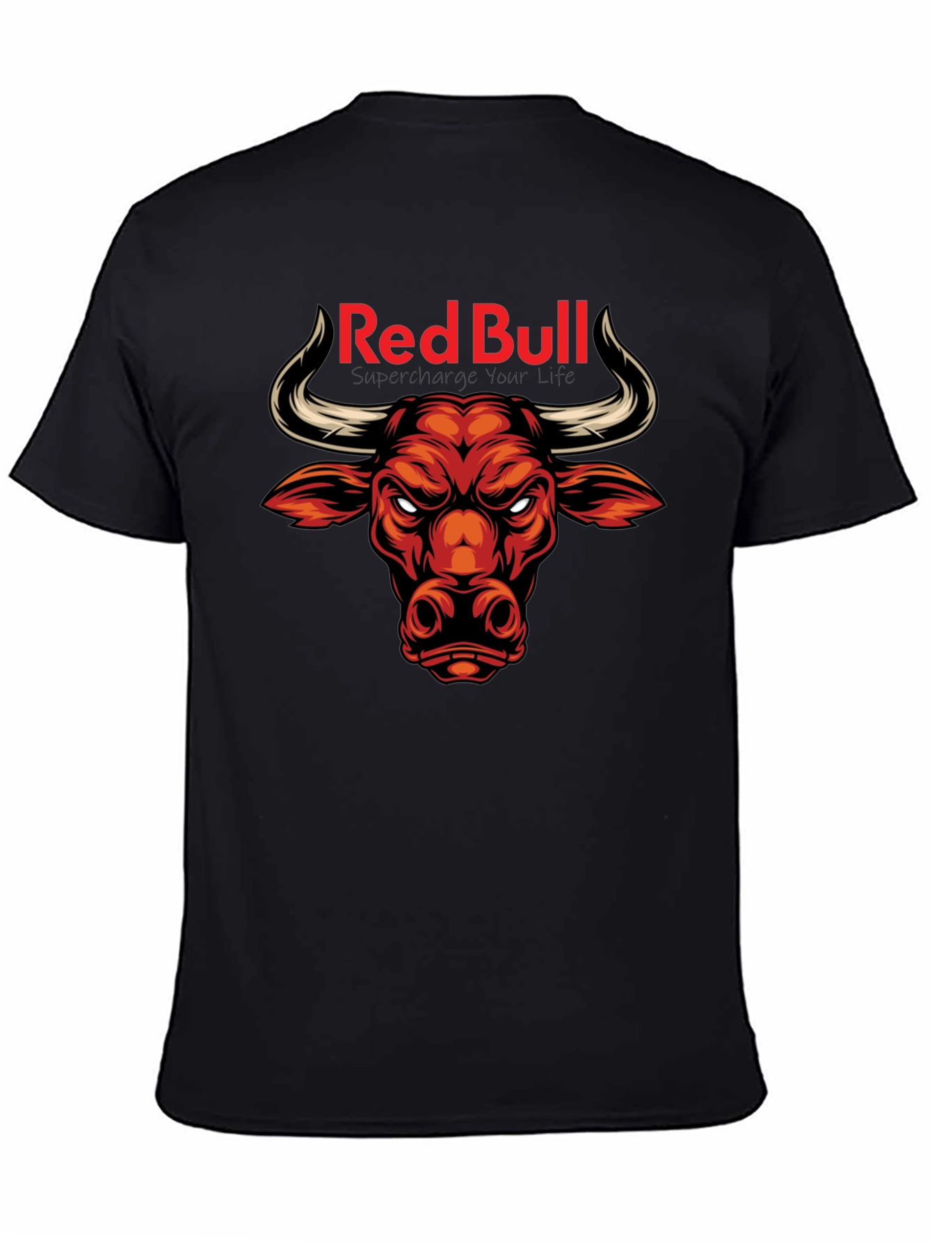 Red Bull Bull T-Shirt - Black Graphic Tee
