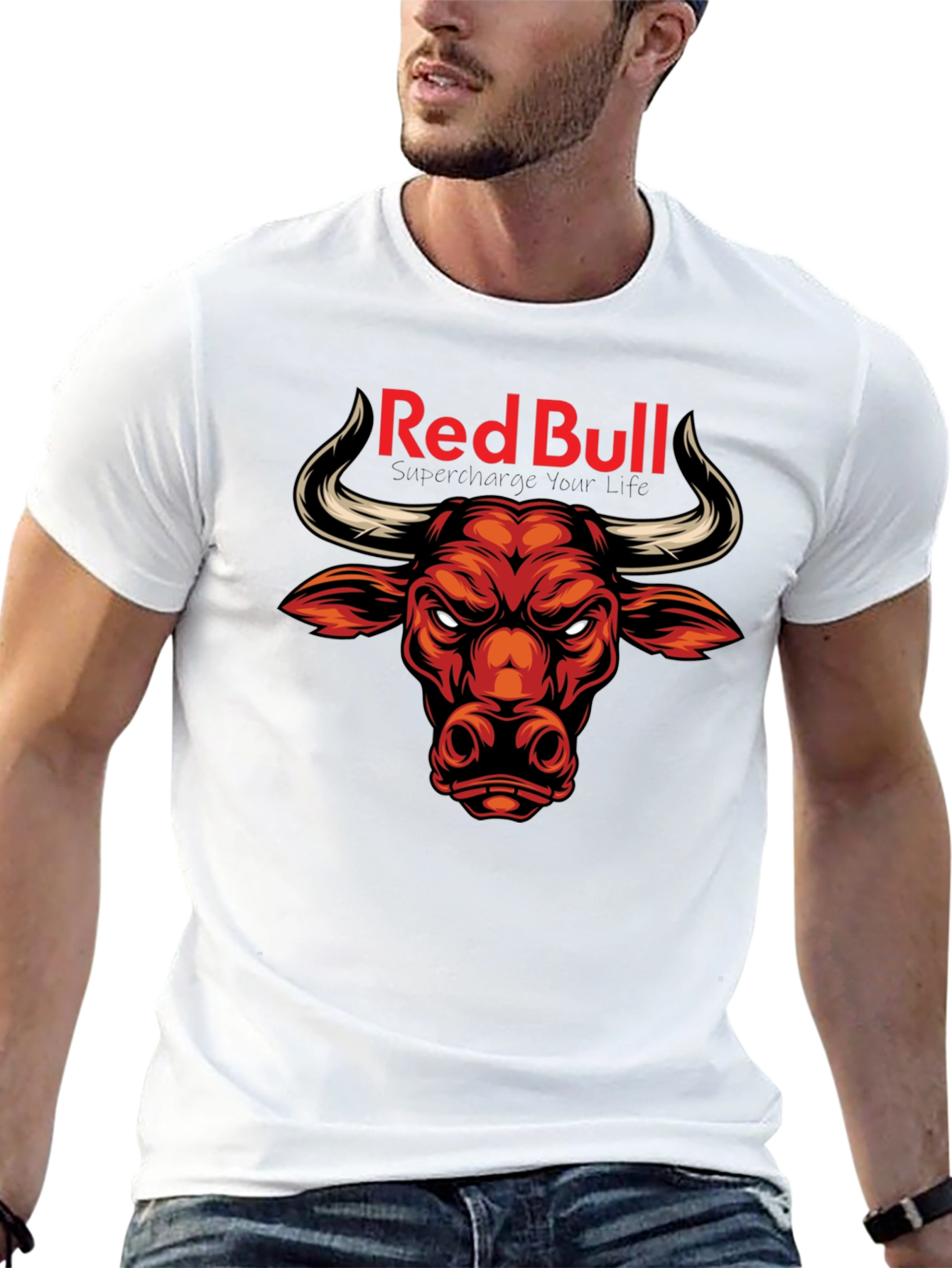 Red Bull Bull T-Shirt - Black Graphic Tee