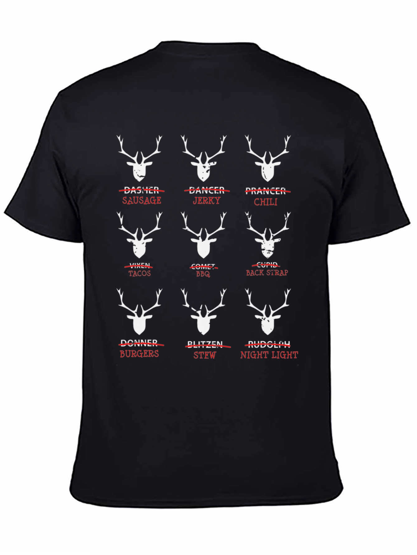 Humorous Reindeer Meat Cuts T-Shirt