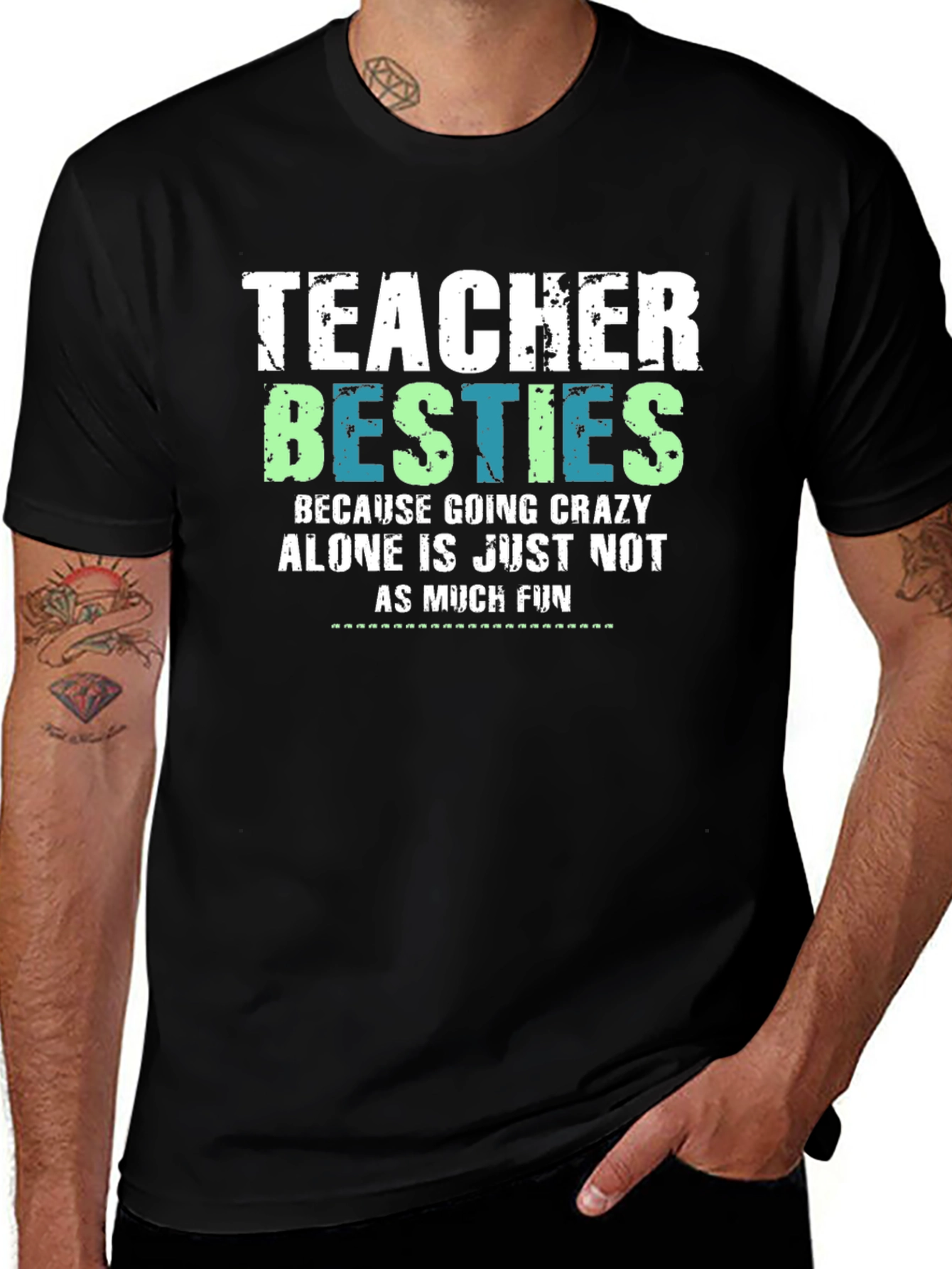Teacher Besties Graphic T-Shirt