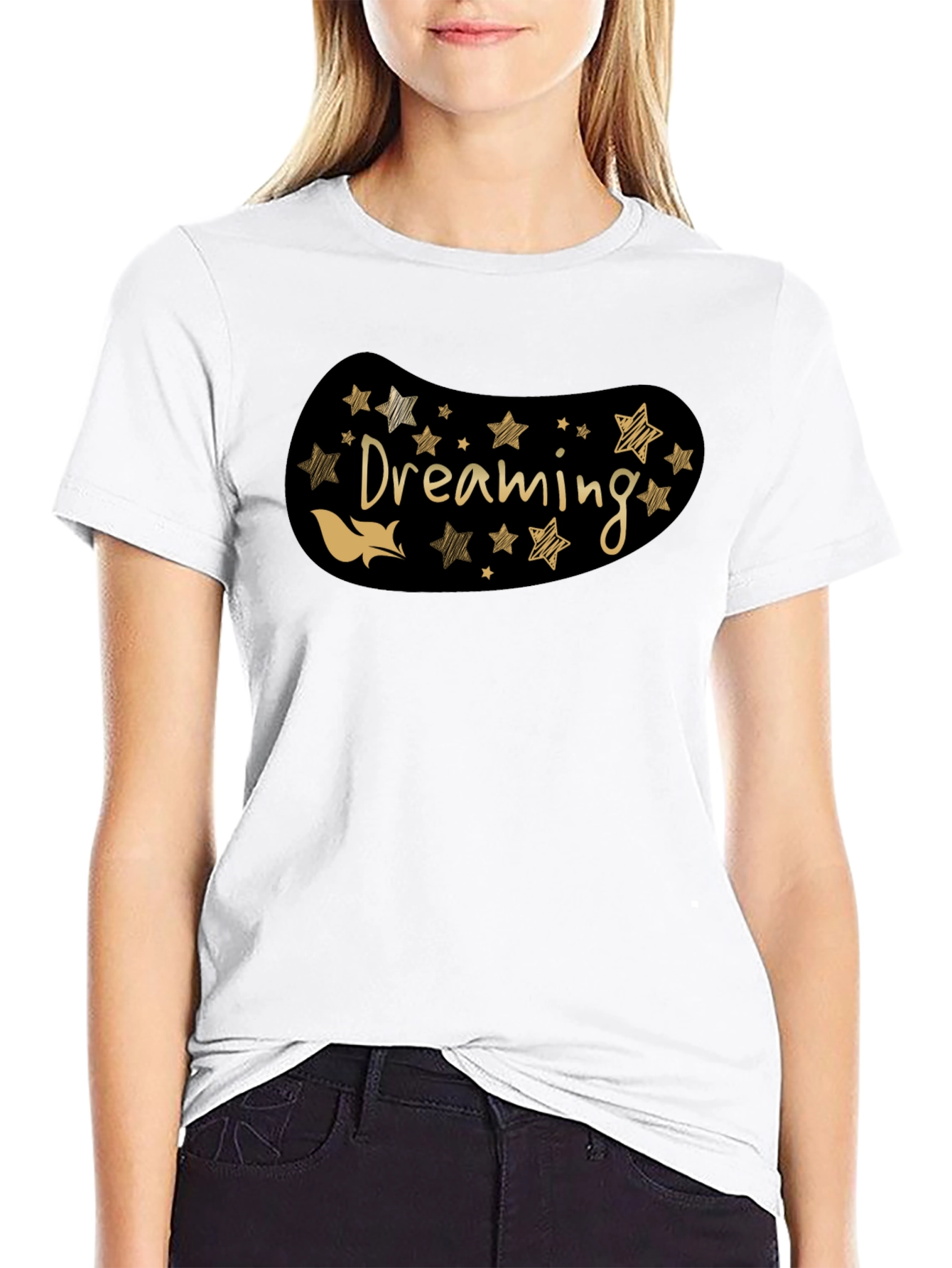 Dreaming Graphic Tee - Stylish Black T-Shirt
