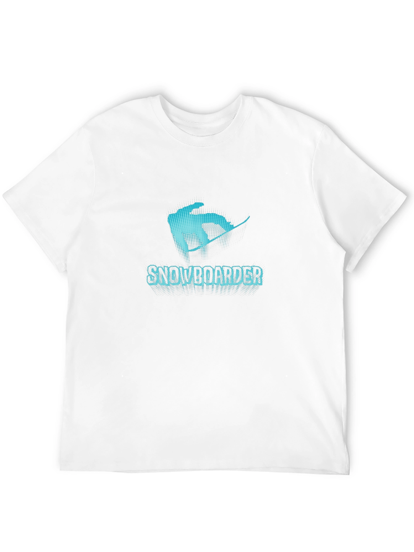 Snowboarder Graphic Tee - Black Cotton T-Shirt