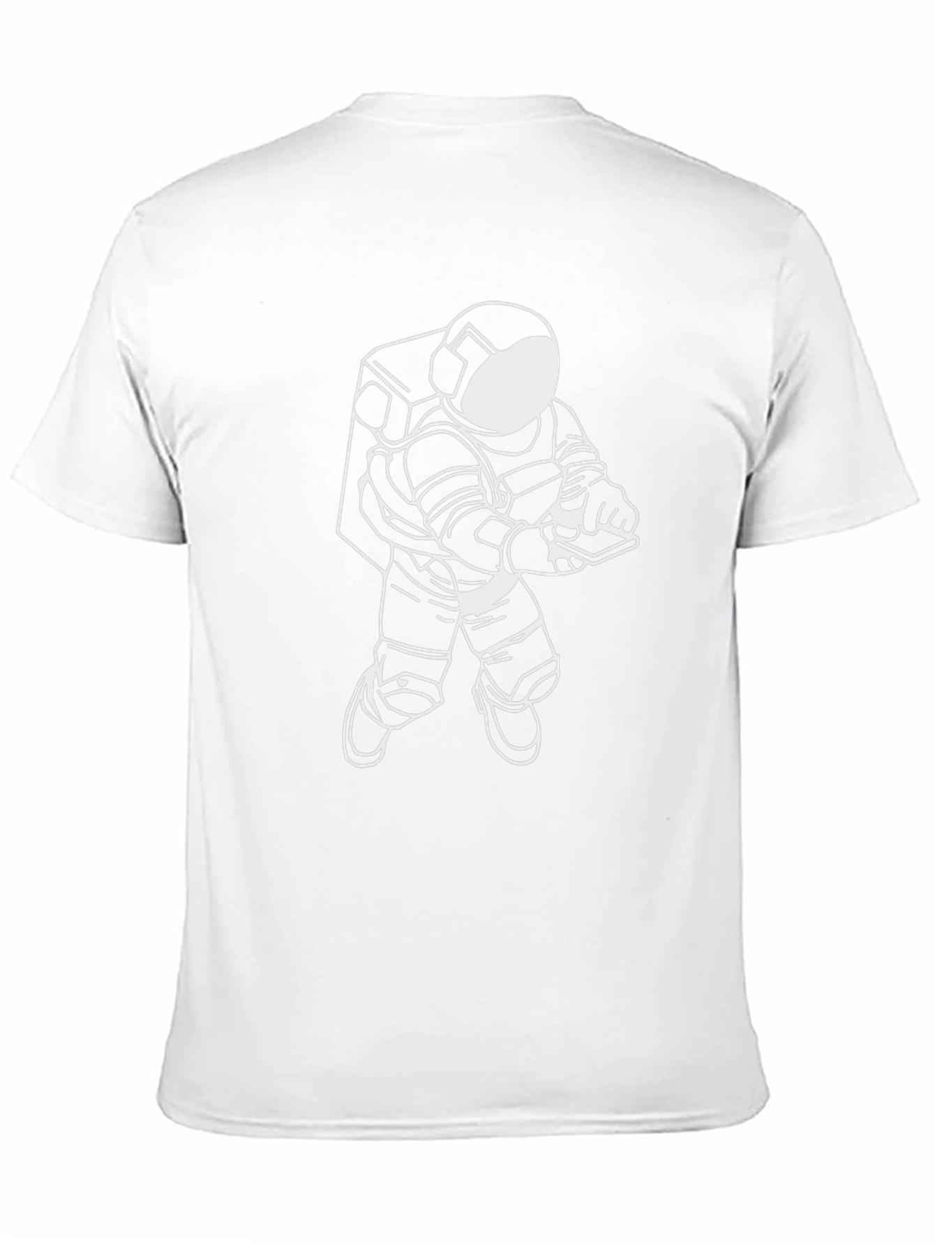 Astronaut Graphic T-Shirt - Black Crew Neck Tee