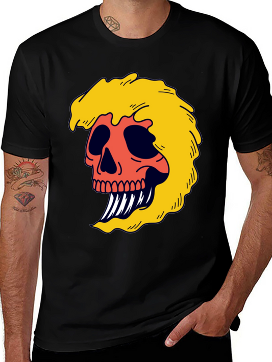 Skull Graphic Tee - Bold & Edgy Black T-Shirt