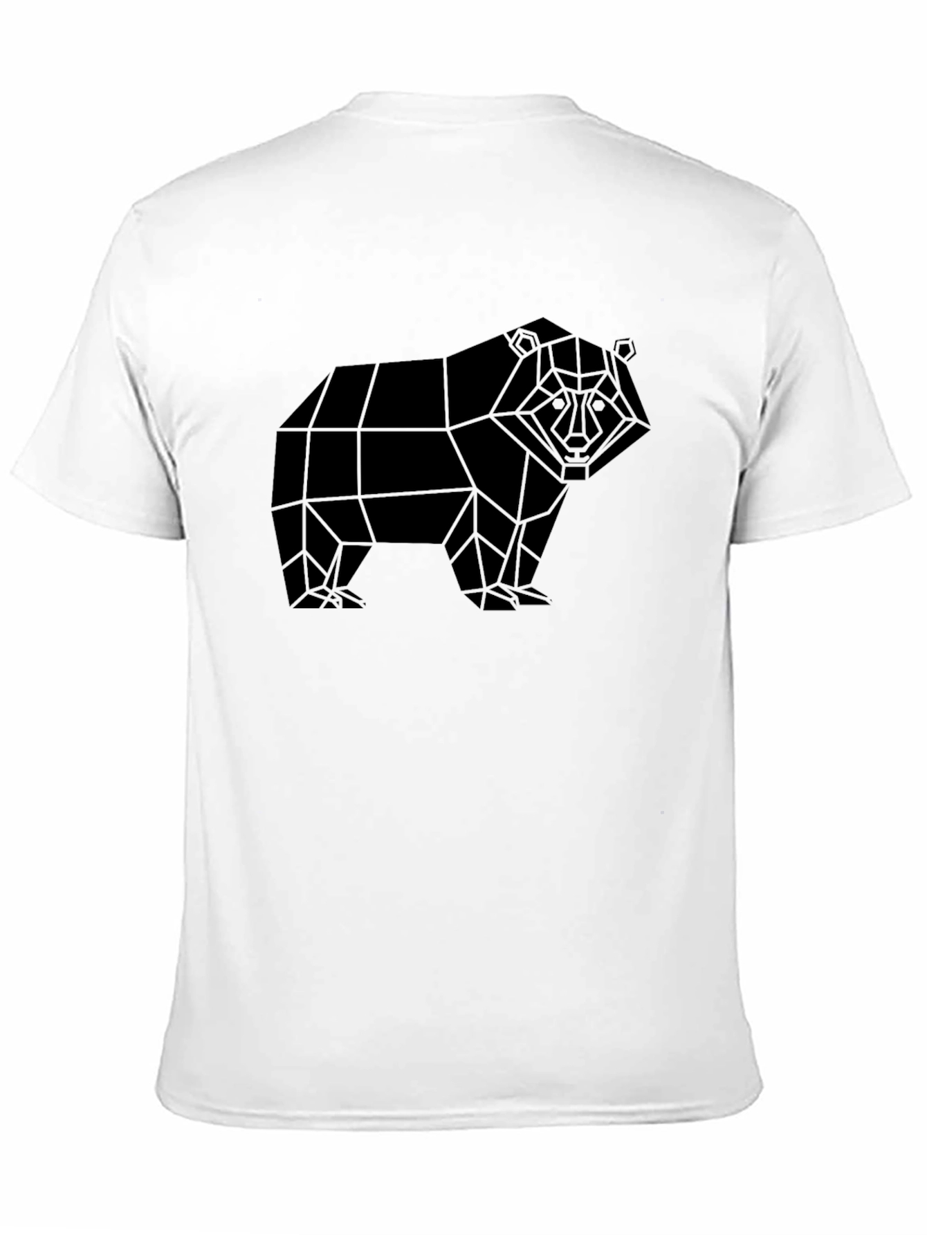 Geometric Bear Black T-Shirt