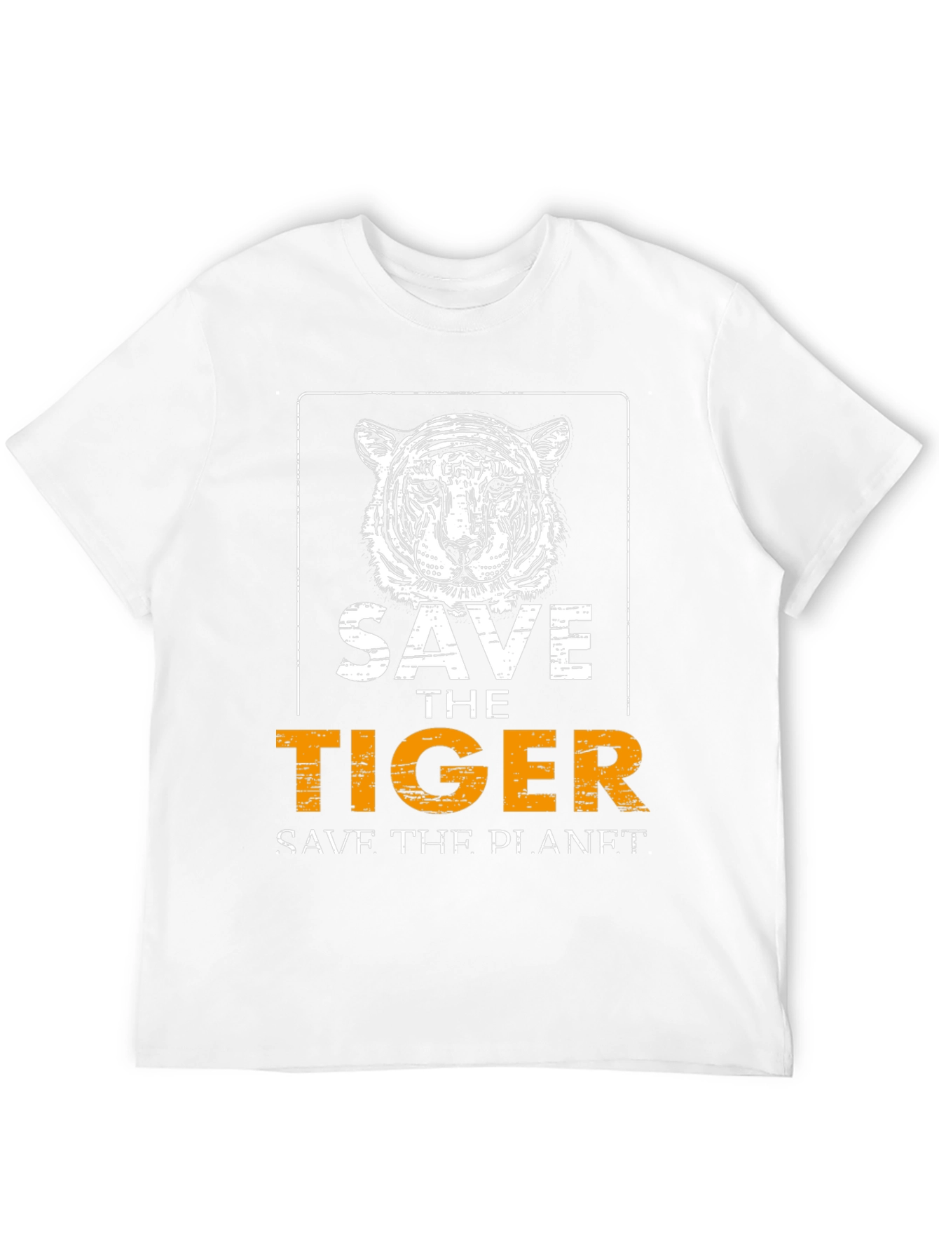 Save the Tiger Graphic Tee - Black Cotton T-Shirt