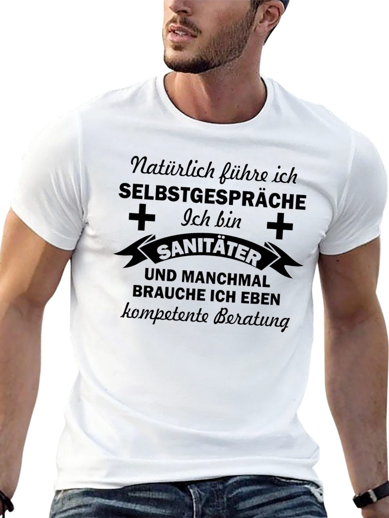 Sanitater German Funny T-Shirt