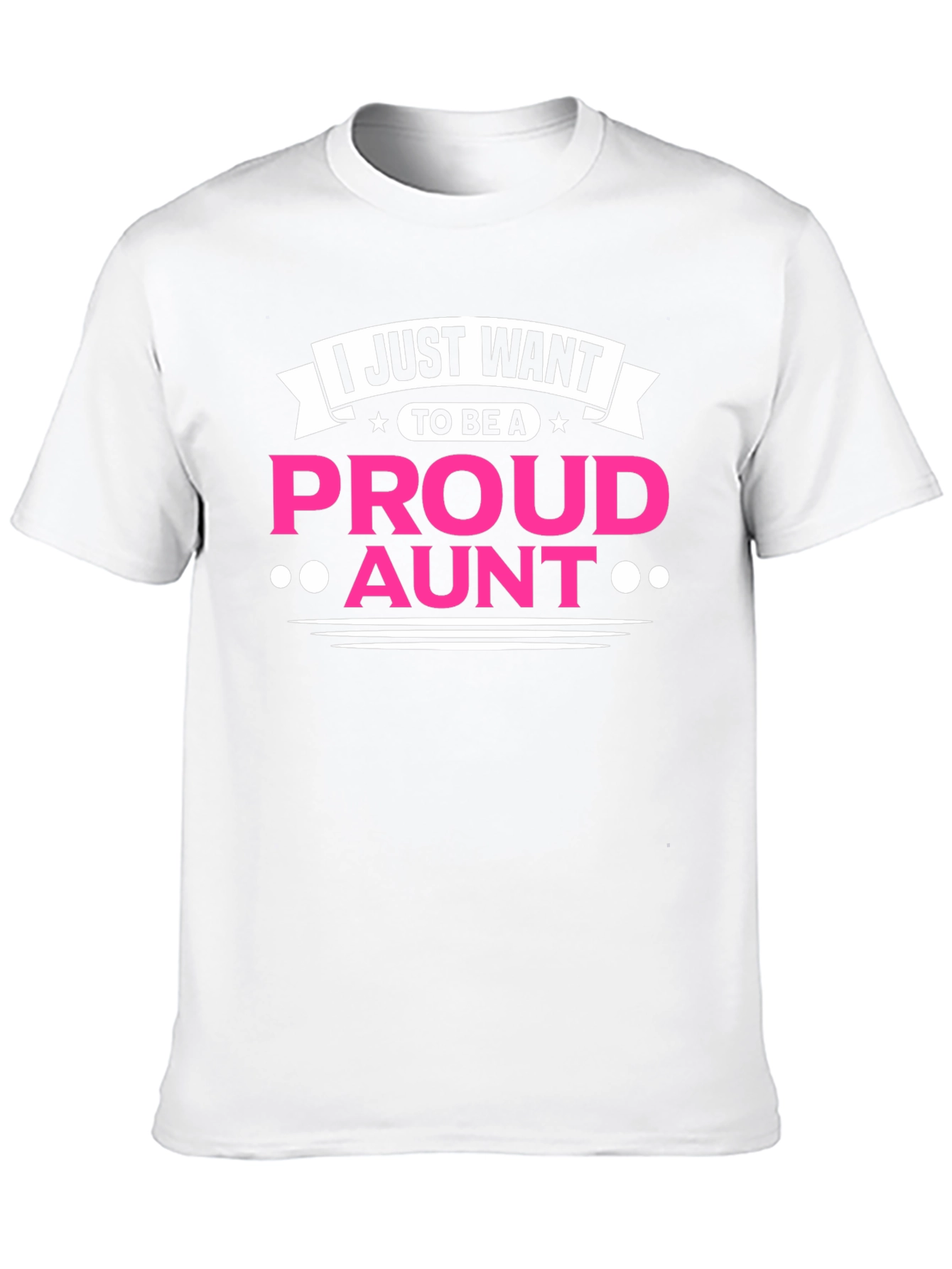Proud Aunt T-Shirt - Black Cotton Tee