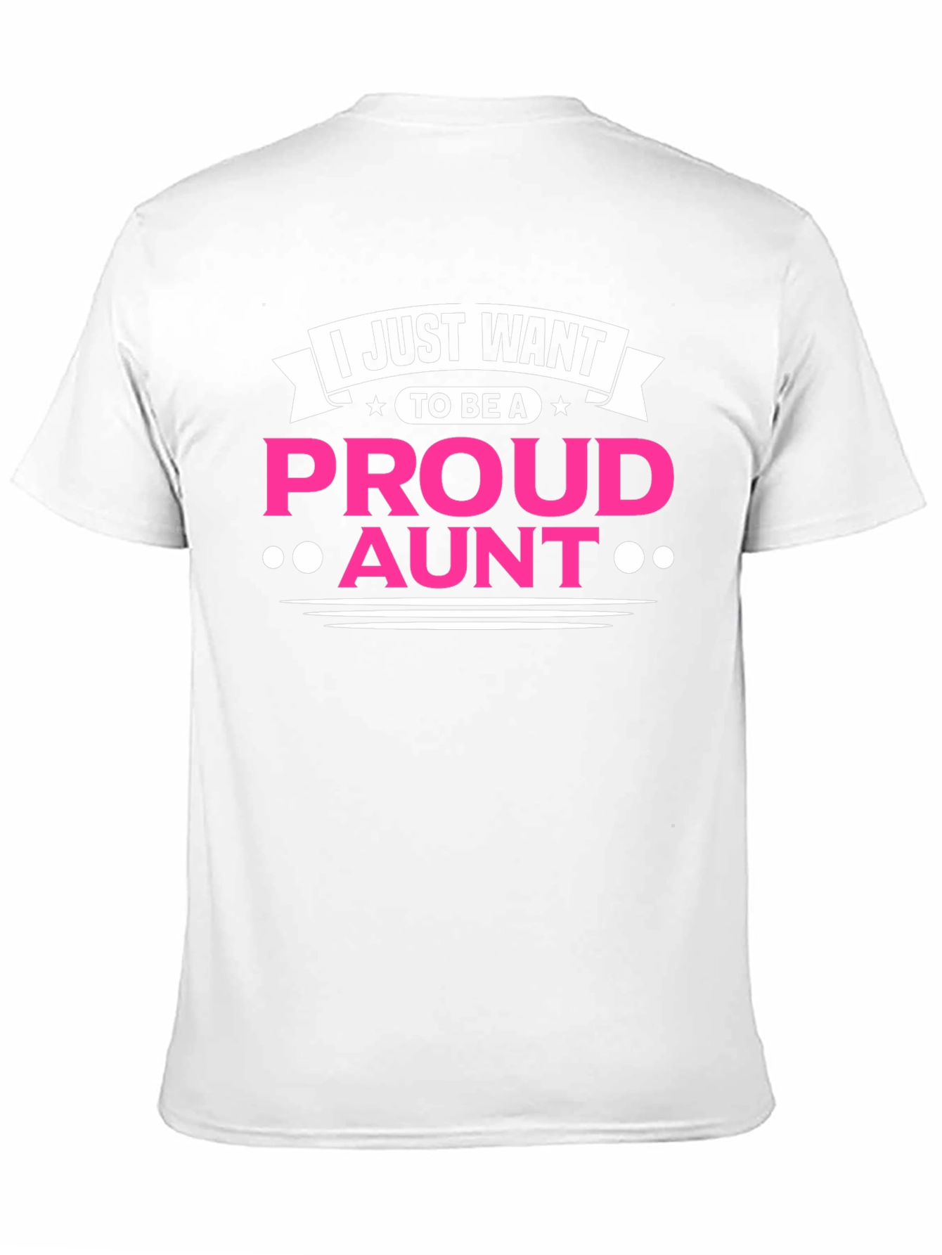 Proud Aunt T-Shirt - Black Cotton Tee